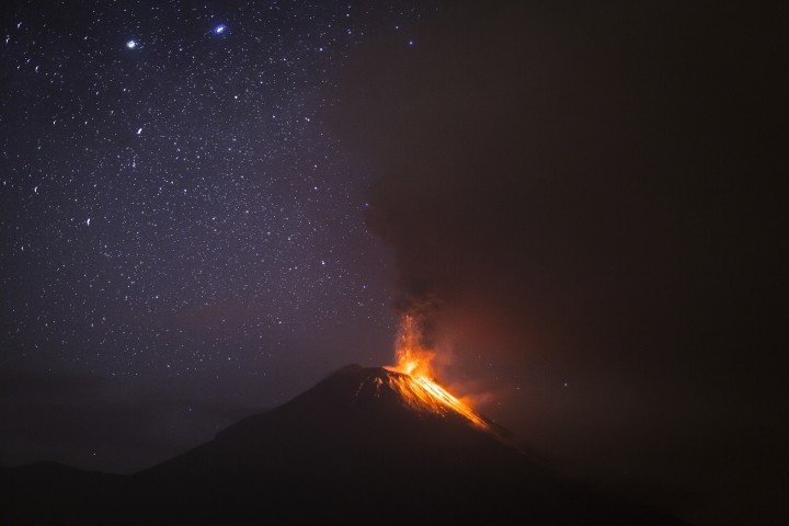 volcano eruption