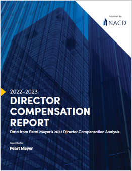 2022 2023 Pearl Meyer NACD Director Compensation Report cover thumbnail
