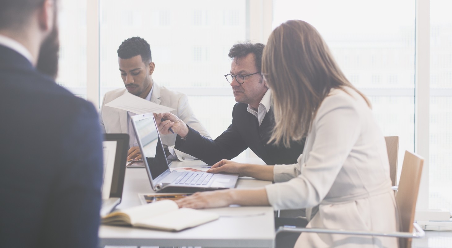 group of business people in the office