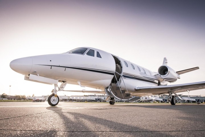 private-jet-on-a-runway