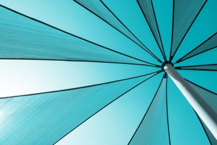 underside-of-light-blue-beach-umbrella