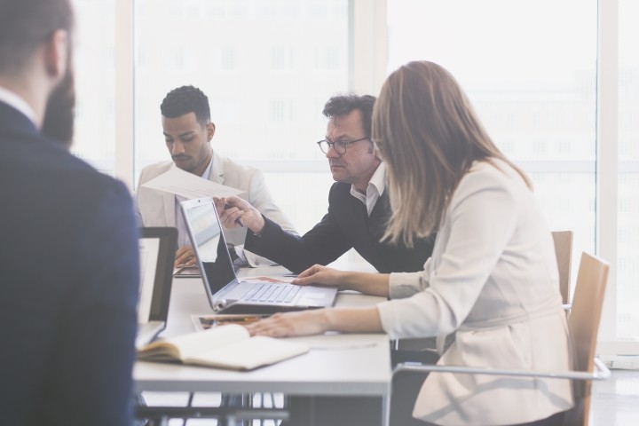 group of business people in the office
