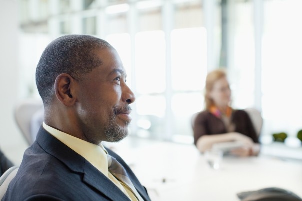 businessman at meeting